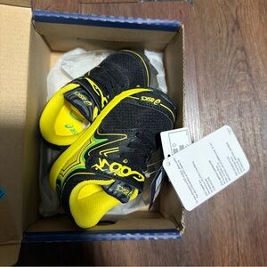 ASICS Kids Noosa TS Trainer Black/Yellow/Green 5 Toddler